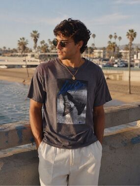 Nike Y2K ‘Lift Off’ Graphic Tee XL |Heather Gray Retro Streetwear Athletic